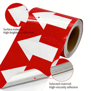 Ruban Fléché Réfléchissant en PVC Acrylique Étanche pour Conduites – Marqueur de Pipeline Haute Visibilité pour Avertissement Industriel – Plusieurs Tailles Disponibles - Product Image 6