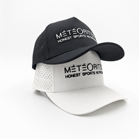 Gorra de Béisbol de 5 Paneles, Impermeable, con Perforaciones Láser, Logotipo Bordado en 3D, Transpirable, de Secado Rápido, para Deportes al Aire Libre, Personalizable
