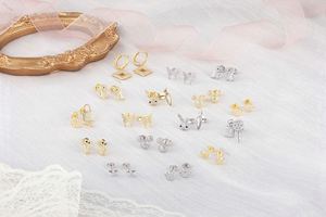 Dylam Plated Piercing Delicate Accessories Trendy 5A Cubic Zirconia Ear <b>Studs</b> 925 Sterling <b>Silver</b> Cute Dinosaur CZ Ear <b>Studs</b> - Product Image 4