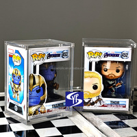Caja Protectora Magnética Transparente de Acrílico de 6 mm de Grosor para Funko Pop de 4 Pulgadas, Protección UV, Caja de Exhibición para Marvel