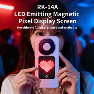 Écran LED magnétique à pixels <span class=keywords><strong>pour</strong></span> PC, haute qualité, rechargeable, DIY, texte animé, <span class=keywords><strong>GIF</strong></span>, lumière rythmique activée par le son, compatible - Product Image 6