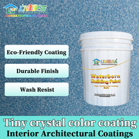 Peinture décorative artistique Limeijia Tiny Crystal Color Coating, ultra fine, aux couleurs riches, résistante aux taches, pour hôtels et écoles.