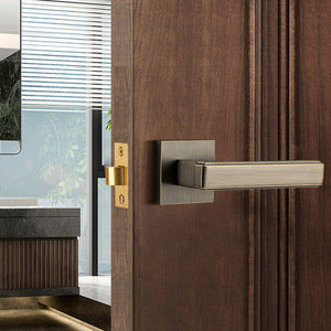 <strong>Black</strong> &amp; Coffee Bronze <strong>Door</strong> Lock Set - Brass Interior Passage &amp; Bathroom <strong>Door</strong> <strong>Knobs</strong> for Bedroom <strong>Doors</strong> - Product Image 4