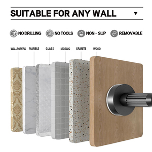 ARODDY Custom Short <strong>Door</strong> Hotel Studio Bathroom Shower <strong>Curtain</strong> Rods <strong>Poles</strong> 13.78-19.69inch Extendable Black Steel Stocked - Product Image 4