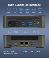 Mini PC de Alto Rendimiento Intel I5 de 12ª/13ª Generación con Múltiples Puertos, LAN Dual, 6 Puertos USB 3.2, 2 Puertos USB 2.0, Tipo-C, Bloqueo Kensington, 4K DP HD, Win10/11