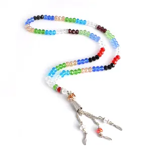 2019 wholesale Muslim style Necklace multi-color and high grade prayer beads islamic