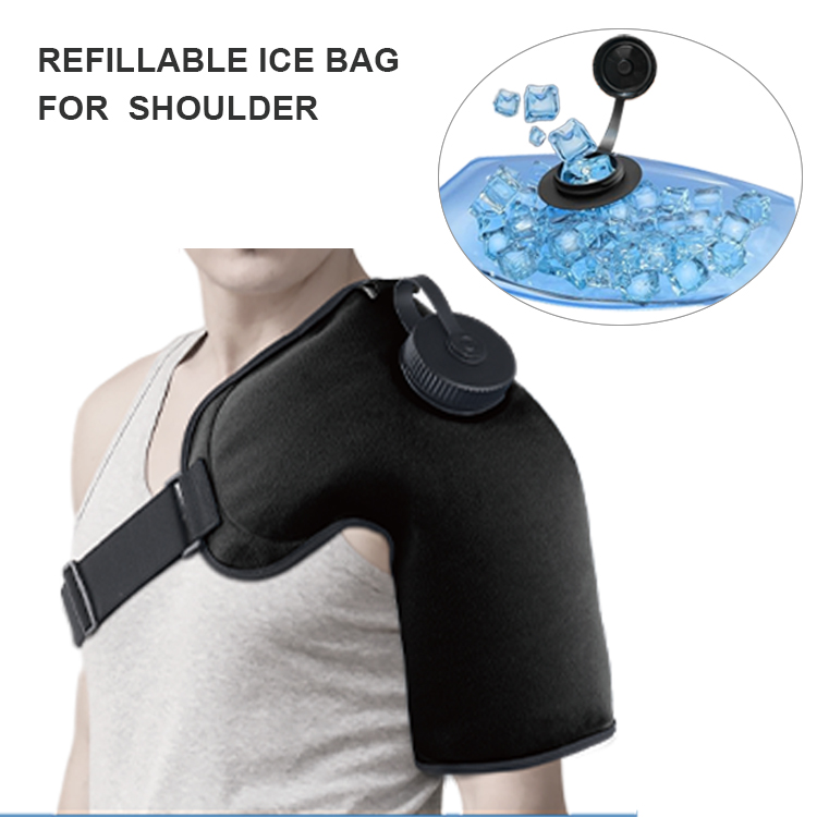 Hot Sale Popular Customized Lightweight Portable Travel Ice Pack Refillable Ice Bag Shoulder Cold Sports Injury Swelling Muscle