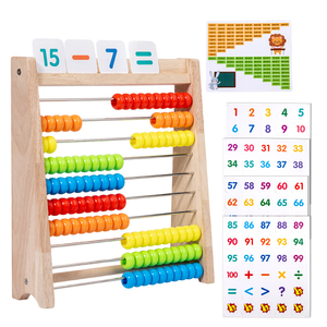 L'abacus <span class=keywords><strong>en</strong></span> <span class=keywords><strong>bois</strong></span>, jouet éducatif, convient à l'éducation précoce des enfants <span class=keywords><strong>en</strong></span> mathématiques. - Product Image 1