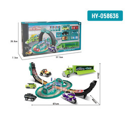 Course de voitures de course vertes