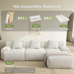 Sofá Seccional en Forma de L Moderno y Lujoso 2026, Juego de Sofás de Espuma Comprimida, Muebles para Sala de Estar - Product Image 5