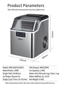 Bomba de Hielo Pequeña Emerson para Máquina de Hielo, Uso Doméstico, Tiendas de Té con Leche, KTV, Dormitorios Estudiantiles, Alto Rendimiento de Hielo, 220-240V, 1 Año de Garantía - Product Image 5