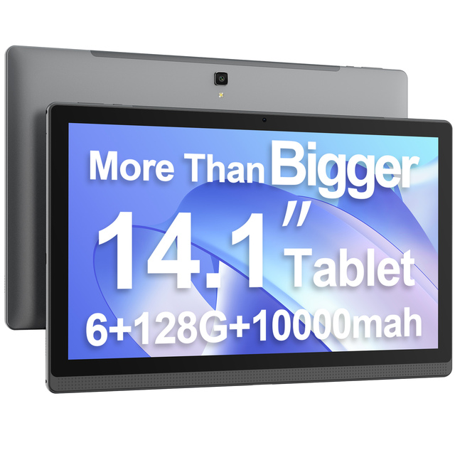 MESWAO B1 Tablet 14.1 Inch 1920*1080 IPSscherm MTK6769 8 Cores - 6 GB RAM 128 GB ROM Android 13 - 13MP + 5MP Camera 10000 MAh