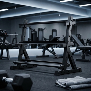 Wholesales Foldable <strong>Dumbell</strong> <strong>Rack</strong> Three Layer Stand Fitness Equipment Storage <strong>Rack</strong> Fitness Gym Equipment - Product Image 4