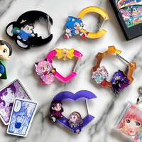 Offre Spéciale – Porte-clés Anime Numérique Transparent en Acrylique Personnalisé avec Impression de Haute Qualité