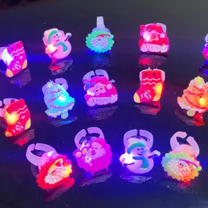 Flash LED Cartoon Ring Bracelet Lighting Toy for Children Birthday Gift Flash Luminous Wrist Band Watch Glow Party Gifts