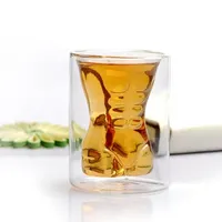 Creative Body Shape Glass Cup Wine Shot Glass Cup Lady Men Body shape