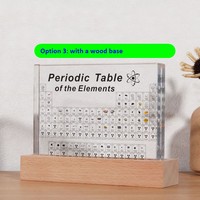 Acryl Perioden system Anzeige mit echten Elementen leuchtende Acryl Perioden system der Elemente Anzeigetafel