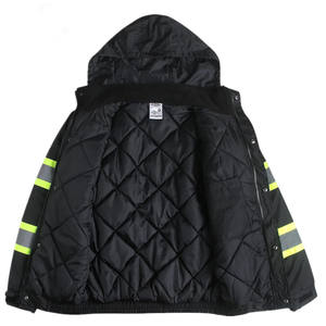 कस्टम सस्ती कीमत फैशन हाई-विद निर्माता बाहरी पुरुष चिंतनशील सुरक्षा कार्य जैकेट - Product Image 3