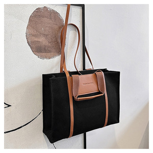 2025新款时尚帆布手提袋批发大容量彩色阻挡肩包时尚跨界款式 - Product Image 6