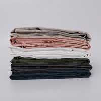 Tissu en lin français 100% de luxe, lavé et froissé, extra large 290 cm, 100% lin, teinture de couleur personnalisée |   Faible MOQ pour la literie design