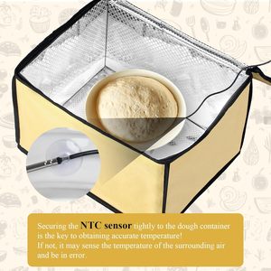Versatile <b>Silicone</b> Dough Proofer with Heater Eco-Friendly Dishwasher Safe Temperature Control for Pizza Dough and Bread <b>Baking</b> - Product Image 3