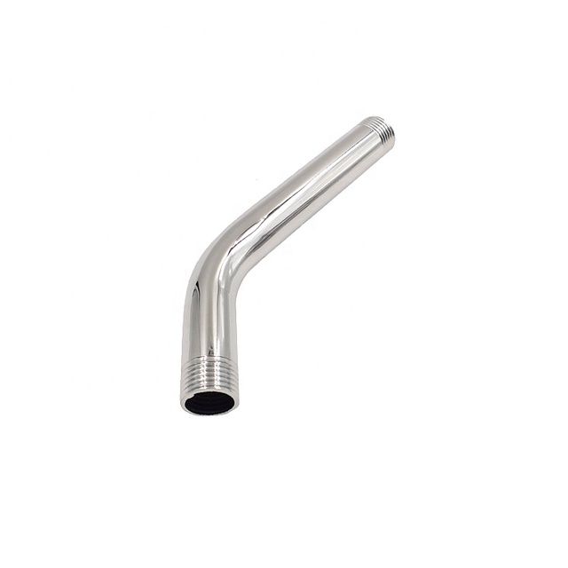 6 Inch Water Outlet Ceiling Mount Stainless Steel Straight Shower Arm With Gasket Flange Chrome Finish