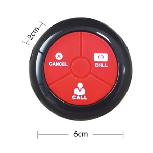 Sistema Inalámbrico de Llamada para Mesas de <span class=keywords><strong>Restaurante</strong></span>, Llamador de Camarero para que los Clientes Llaman al Servicio, Paquete de 1 Reloj y 5 Botones de Mesa - Product Image 4
