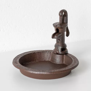 Antique Fonte Plante Fleur Cintre Oiseau Bain Mangeoire Bassin Fonte Crochet Mural Support Oiseaux Statue <span class=keywords><strong>Jardin</strong></span> Décor - Product Image 4
