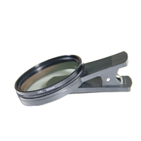 SENBIDA Filtre polarisant CPL pour téléphone portable 52 mm, matériau en verre, cadre en alliage d'aluminium, réduction des reflets, photographie en direct