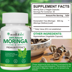 Acentiallbas Private Label OEM <span class=keywords><strong>Moringa</strong></span> Blad Extract <span class=keywords><strong>Capsules</strong></span> Voedingssupplement Beste Prijs Biologisch Veganistische <span class=keywords><strong>Moringa</strong></span> <span class=keywords><strong>Capsules</strong></span> - Product Image 2