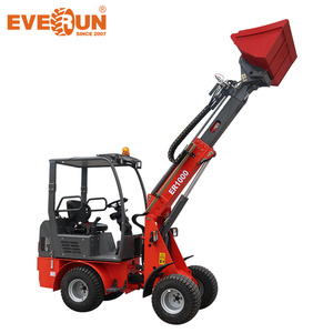 EVERUN New Arrivals Compact ER1000 Multi Function <strong>Small</strong> Mini Telescopic <strong>Loader</strong> With Front <strong>Wheel</strong> Steering - Product Image 4