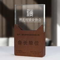 Trophée en cristal personnalisé, plaque en verre K9, certificat, impression couleur, gravure laser, souvenirs, récompenses, base en bois créative