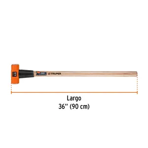 Truper 6 lb martello ottagonale con manico in fibra di vetro 36 'macchinista & martello industriale acciaio chiodo martello per professionisti - Product Image 3