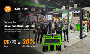 Modular Wooden Exhibition Booth Quick <strong>Setup</strong> 30min Build Customizable Sizes Easy Assembly Trade Show Advertising DIY - Product Image 6