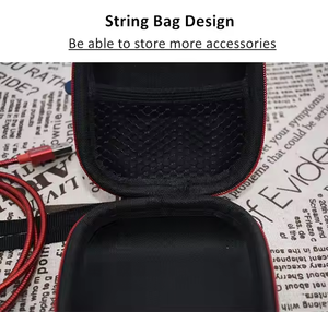 Bolsa de almacenamiento de cuero portátil para auriculares, Cable de datos para auriculares, bolsa con cremallera multifuncional para <span class=keywords><strong>Beats</strong></span> <span class=keywords><strong>Powerbeats</strong></span> <span class=keywords><strong>Pro</strong></span> - Product Image 4