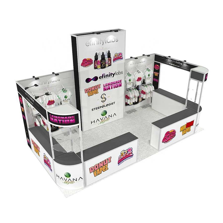 YOTA 10ft x 20ft Modulare In Alluminio Angolo Fiera Display Sfondo