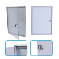 Armoire murale durable avec porte transparente et serrure métallique pour protéger les documents importants