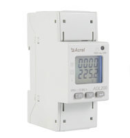 Medidor de Energía Monofásico Acrel ADL200 para Riel DIN, Modbus RTU RS485, Pantalla LCD, Entrada Directa de 80A