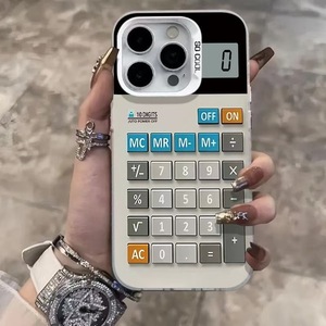 Nouvelle coque de téléphone portable colorée motif <span class=keywords><strong>calculatrice</strong></span> argentée <span class=keywords><strong>pour</strong></span> <span class=keywords><strong>iPhone</strong></span> 17 Pro Max, coque arrière IMD antichute et antichoc - Product Image 4