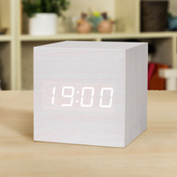 Reloj Despertador LED Azul con Logotipo Personalizado, Alimentado por USB, Regalo Promocional para Empresas, Obsequio Corporativo