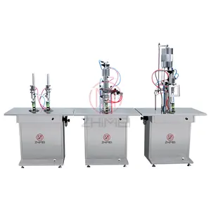 Semi Automatic Chemical Aerosol Spray Aerosol Can Filling Processing Making Machine Aerosol Piston Filling Sealing Machine