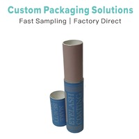 Tube d'emballage en carton biodégradable imprimé sur mesure pour affiches, boîte ronde en carton pour badminton, conteneur cylindrique en kraft pour T-shirts et bouteilles