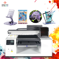 A3 A2 pencetak Flatbed UV mesin cetak Inkjet industri untuk casing ponsel Panel akrilik kaca logam kulit ubin
