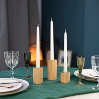 Bâtonnets de bougies coniques non parfumés, trempés à la main, à longue combustion, parfaits pour l'intérieur de la maison