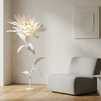 Lampe sur pied florale géante moderne de 190 cm, élégante, en ABS, avec LED, lumière florale artificielle, pour intérieur, mariage, scène, banquet, Noël