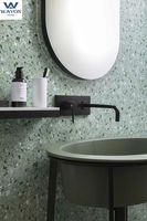 Fabricants de blocs Revêtement de sol en vinyle Coût Matériel Époxy Pierre naturelle Terrazzo Revêtement de sol en pierre