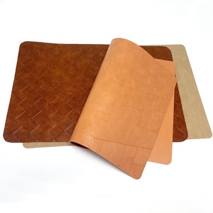 Manteles <span class=keywords><strong>individuales</strong></span> personalizados <span class=keywords><strong>de</strong></span> <span class=keywords><strong>cuero</strong></span> PU marrón oscuro para restaurantes, mesas <span class=keywords><strong>de</strong></span> comedor - Product Image 1