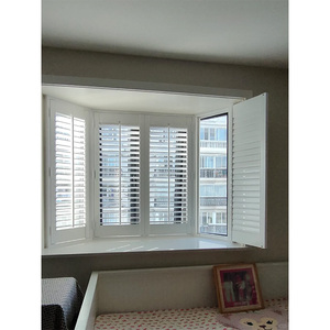 窓シャッター室内セキュリティ窓シャッター屋外アルミプランテーションシャッタールーバー窓 - Product Image 5