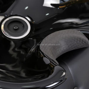 Modern siyah deri <span class=keywords><strong>Salon</strong></span> mobilya şampuan saç yıkama sandalye berber salonları için Metal kase ile - Product Image 3