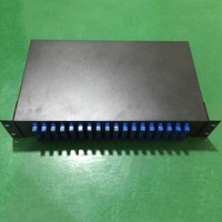 Panel Patch Fiber Optik SC FC FTTH Tipe 24 Laci, Panel Patch Simplex 24 sc, Kotak Distribusi Fiber Optik 1u, Odf 4 Port